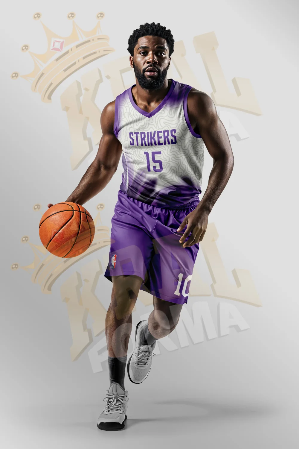 Basketball Purple Design Forması