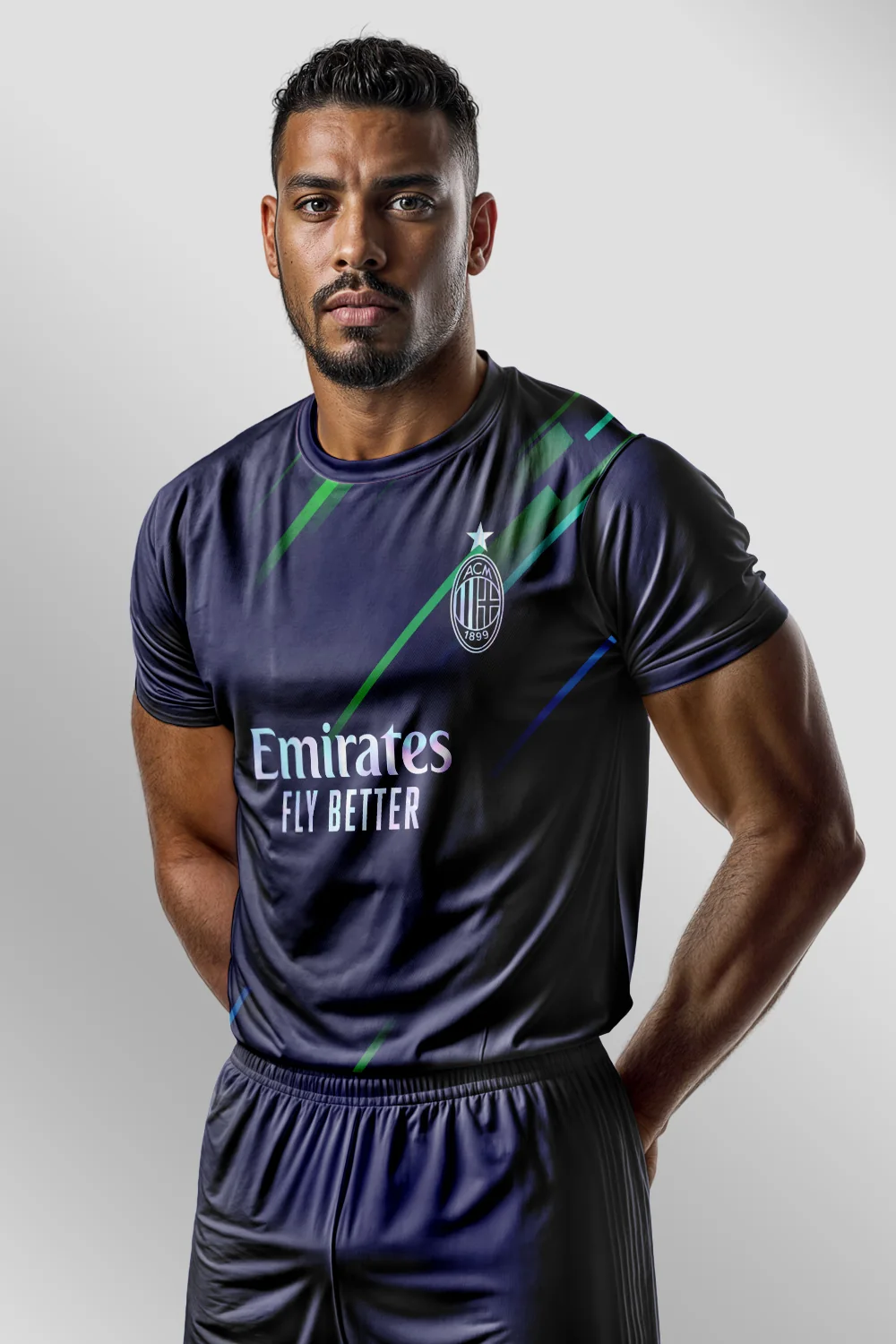 Ac Milan Concept Lines 2023 Forma arka görünüm
