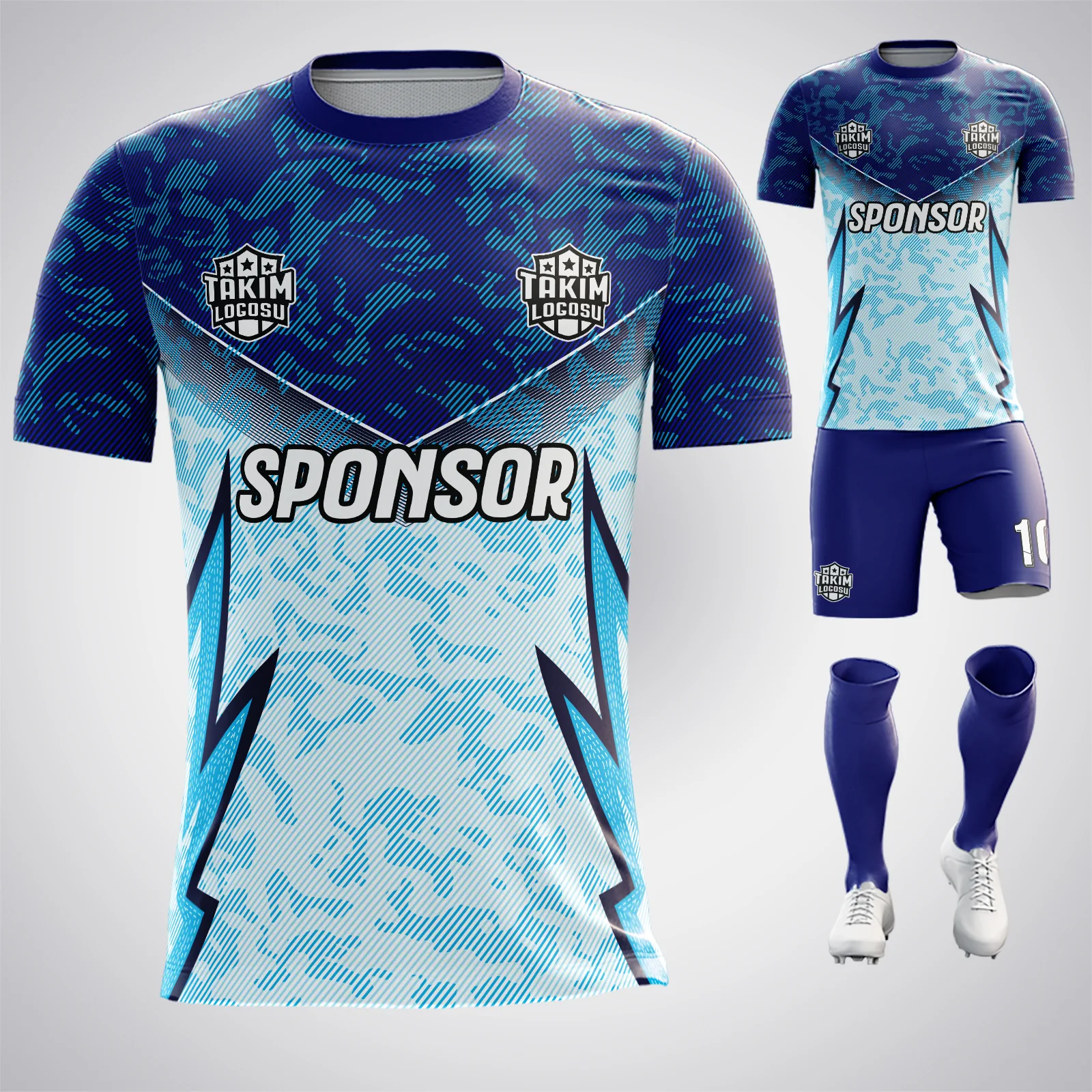 Argentina Concept Lines Blue Forma arka görünüm