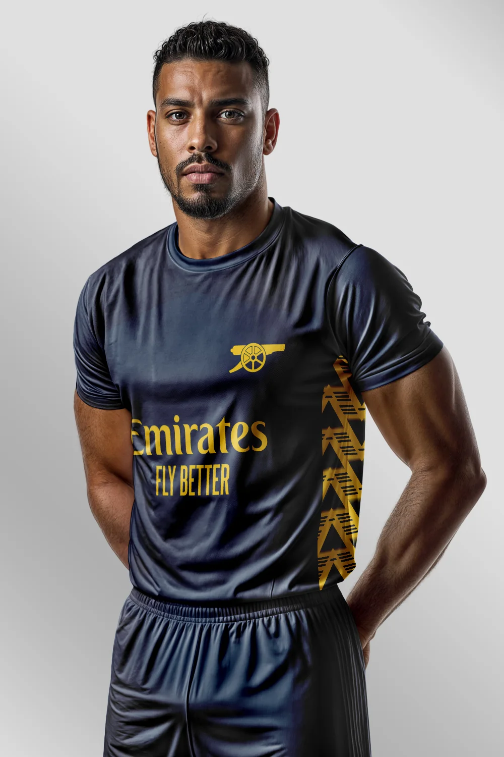 Arsenal Blue Kit Concept arka görünüm