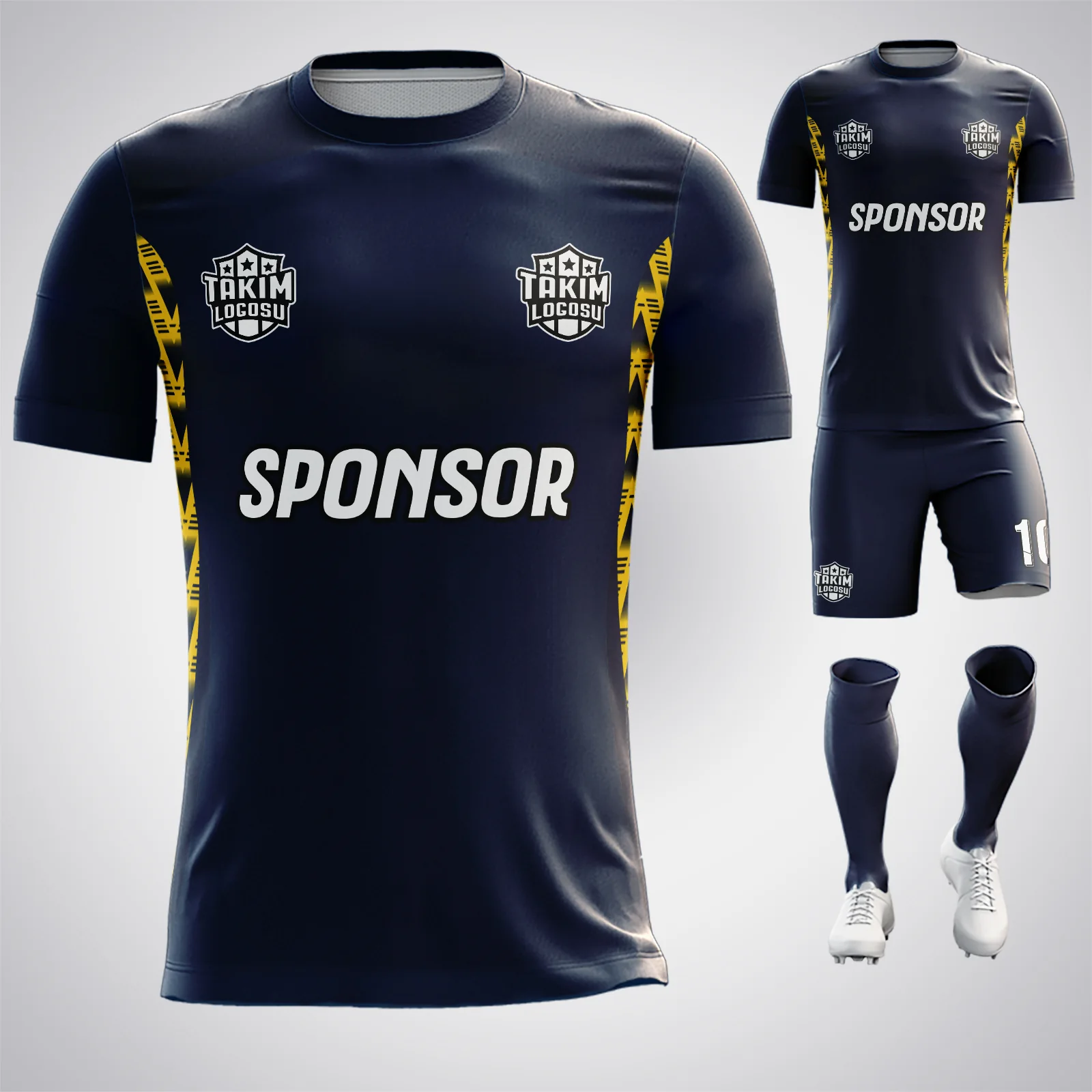 Arsenal Blue Kit Concept arka görünüm