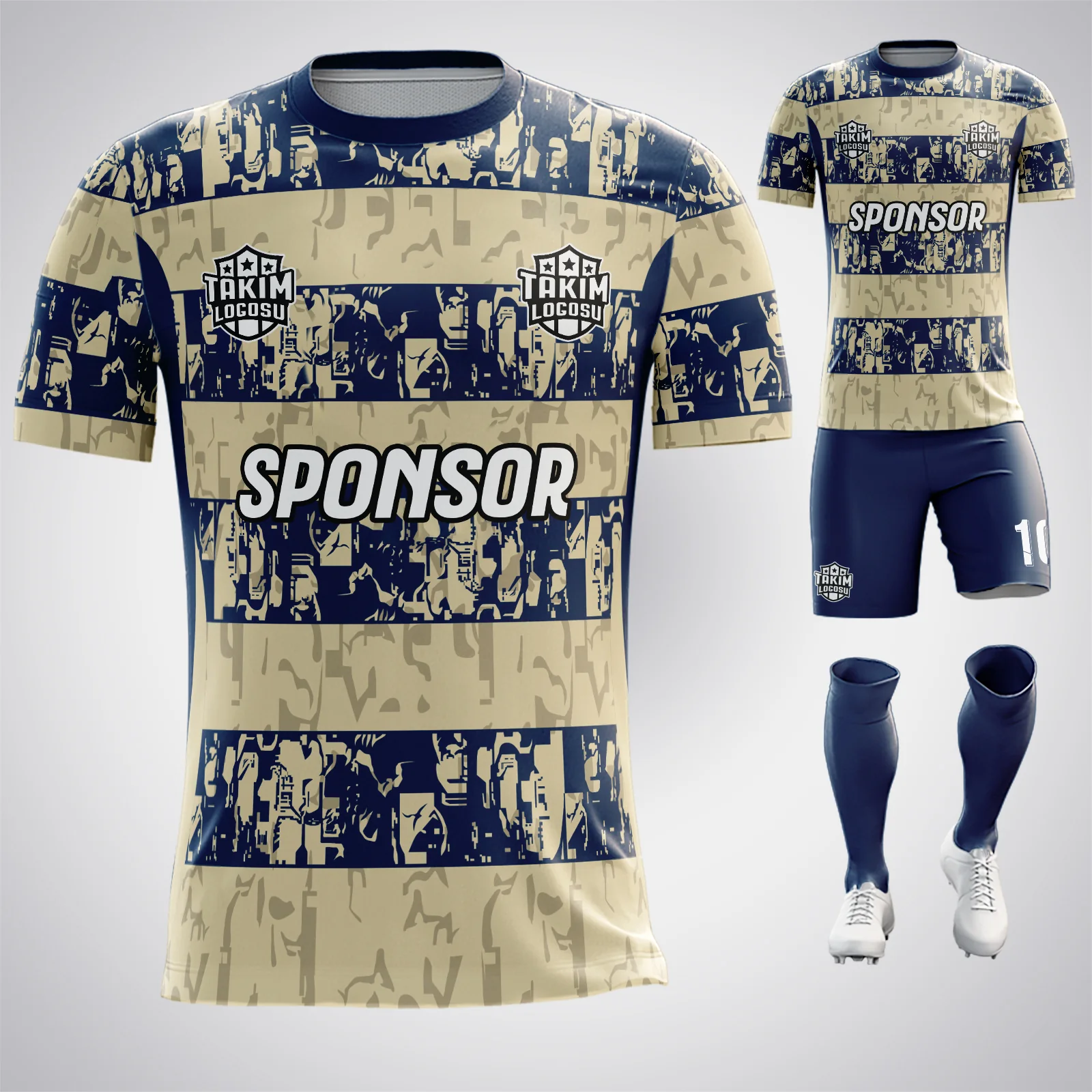 AS Roma Grunge Blue Concept Forma arka görünüm