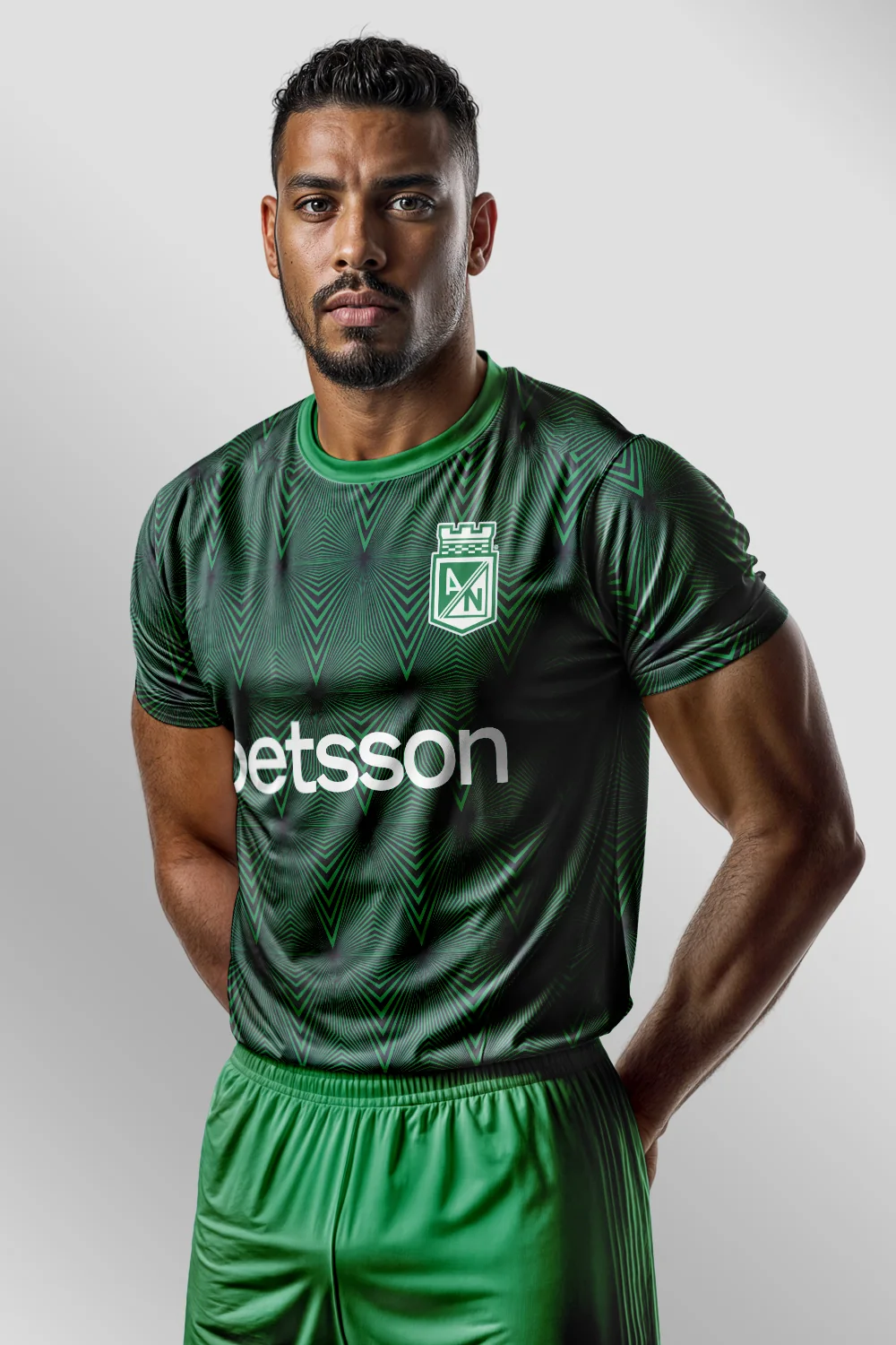 Atletico Nacional 2024-25 Third Forma arka görünüm