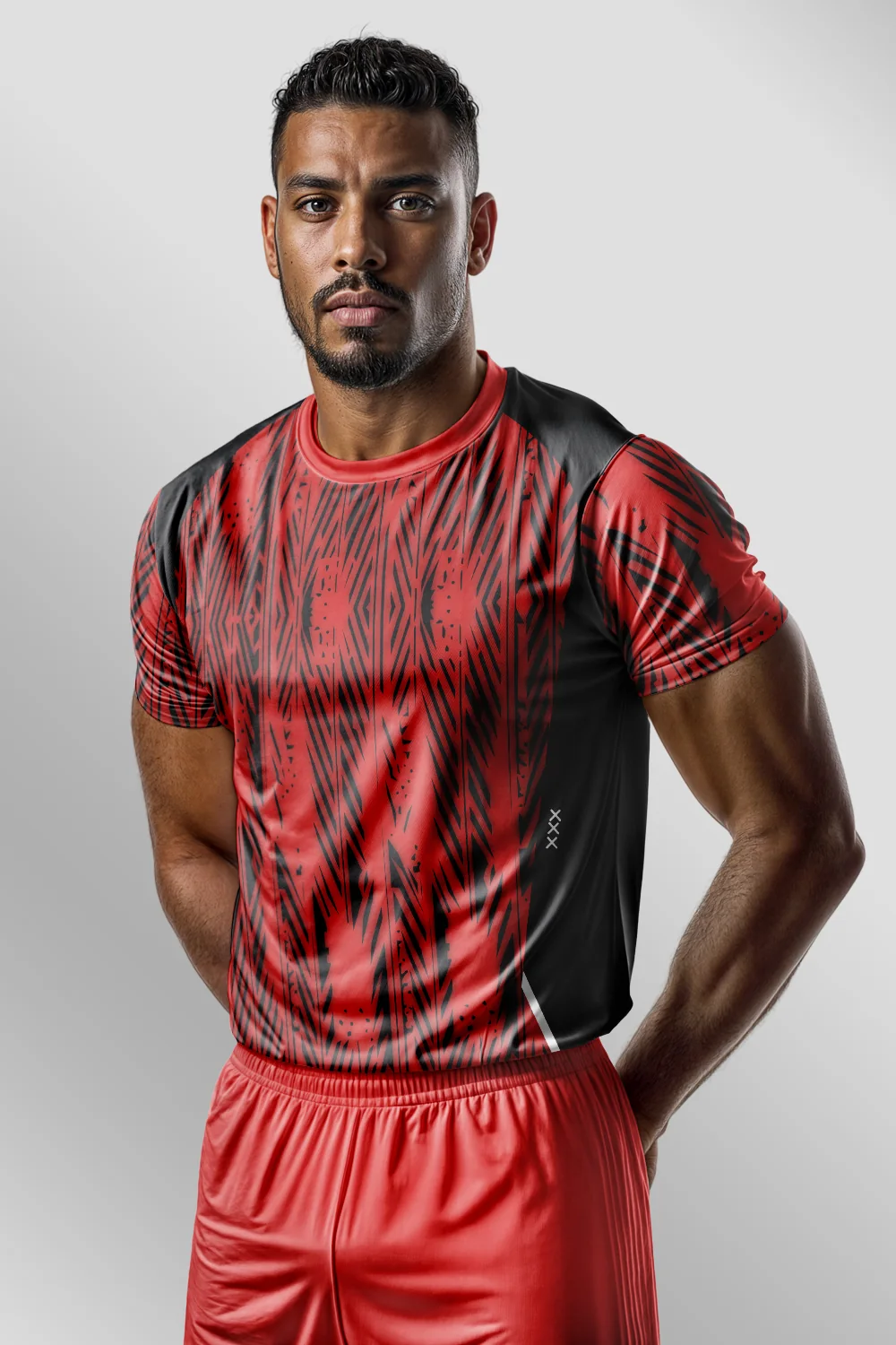 Sport Pattern Lines Abstract Forma arka görünüm
