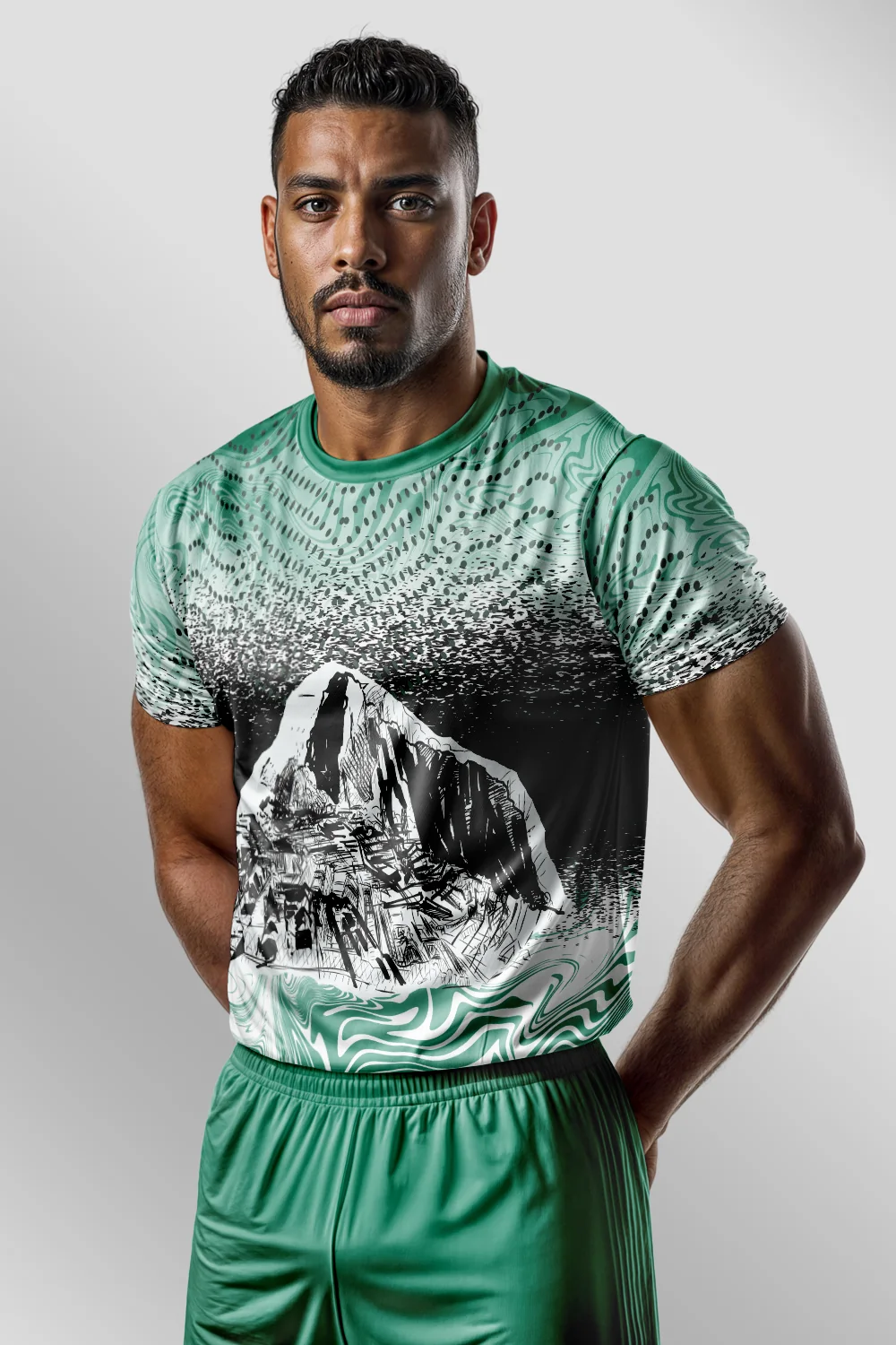 Sports Grunge Machu Pichu Forma arka görünüm