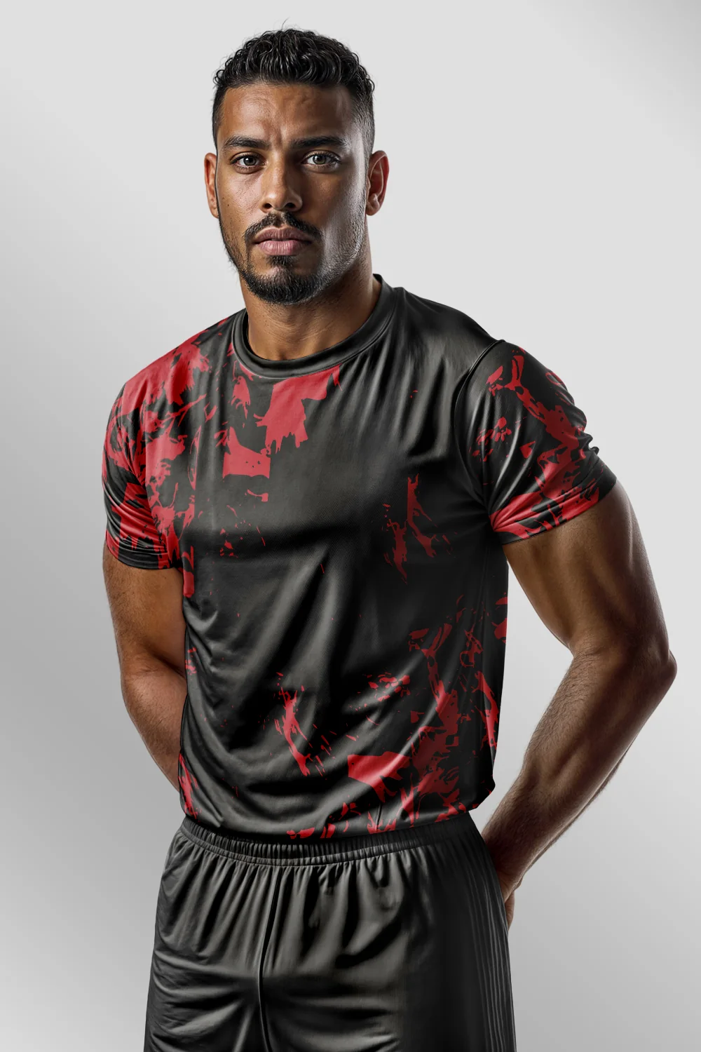 Sports Grunge Red Forma arka görünüm