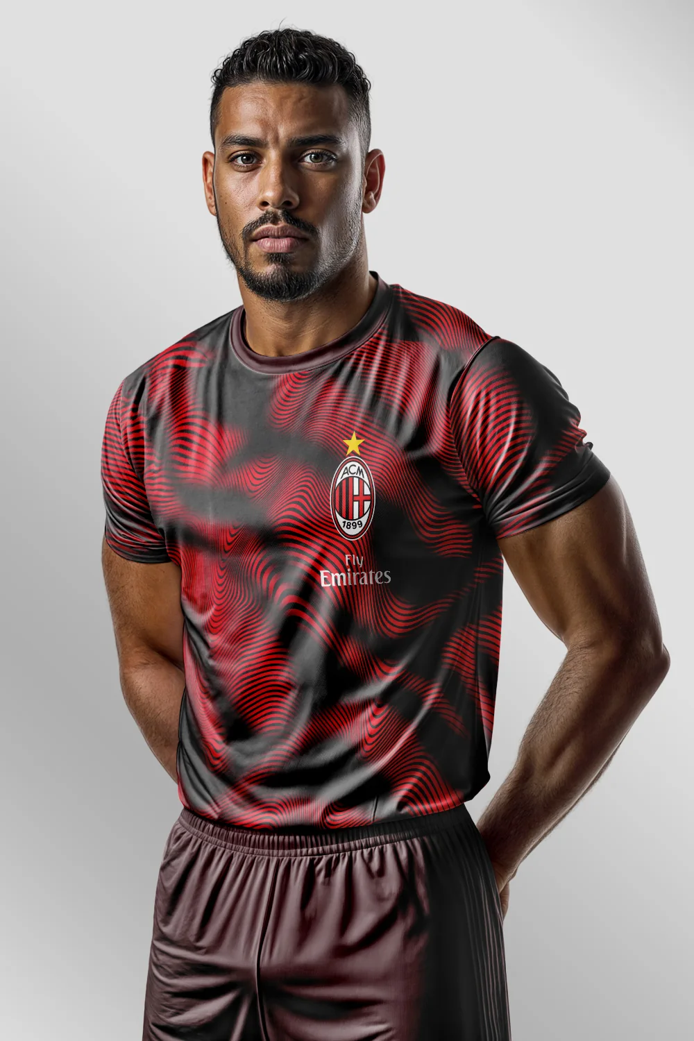 Textura AC Milan 2019-2020 Forma arka görünüm
