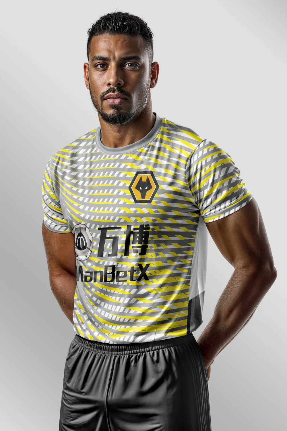 Wolverhampton 2021-22-home Forma arka görünüm