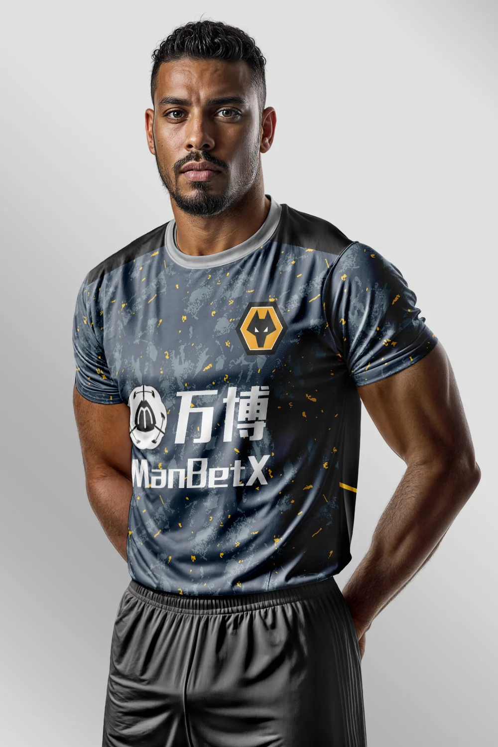 WOLVERHAMPTON AWAY KIT 2021-22 arka görünüm