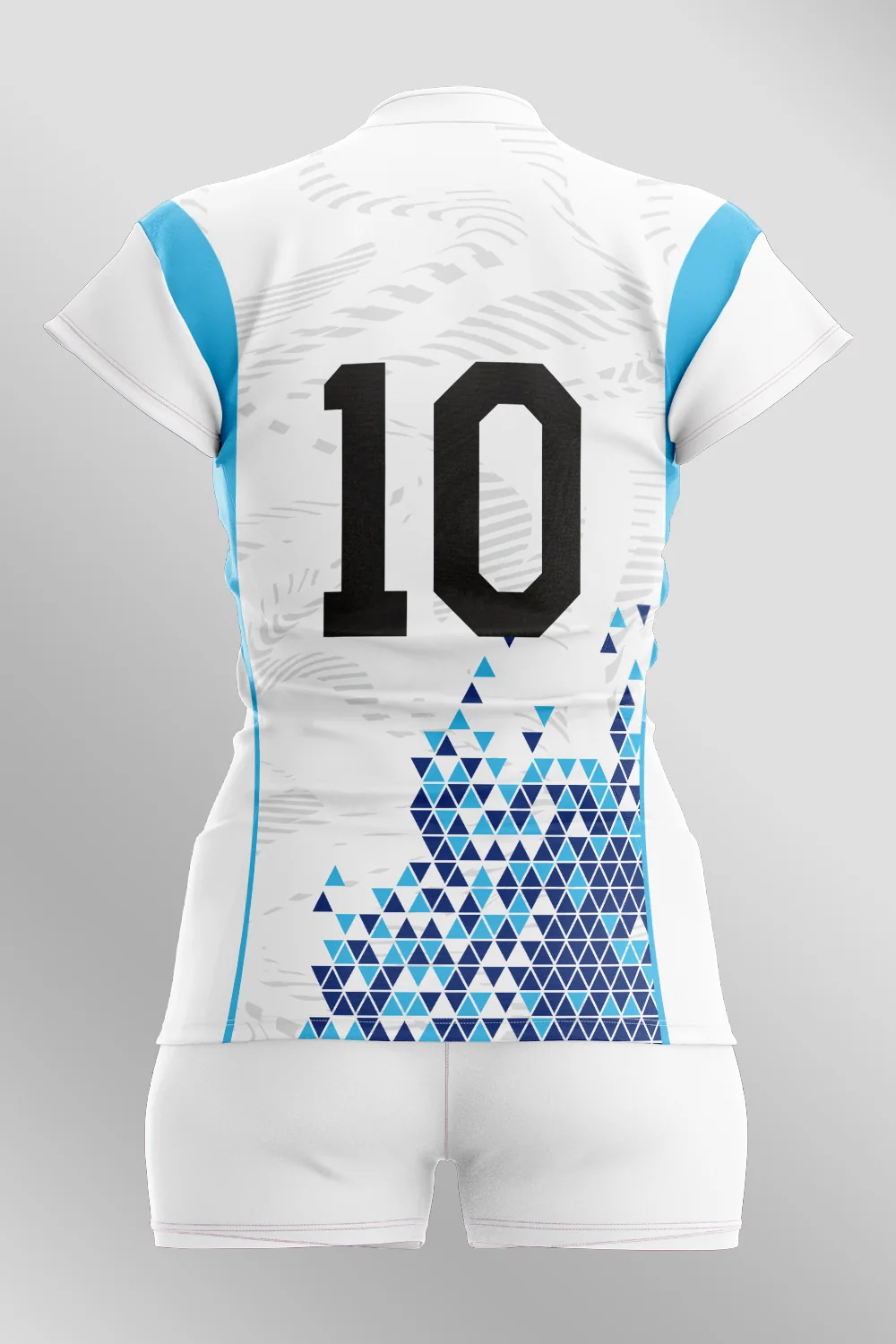 Pattern Sports Geometrico Voley Voleybol Forması arka görünüm