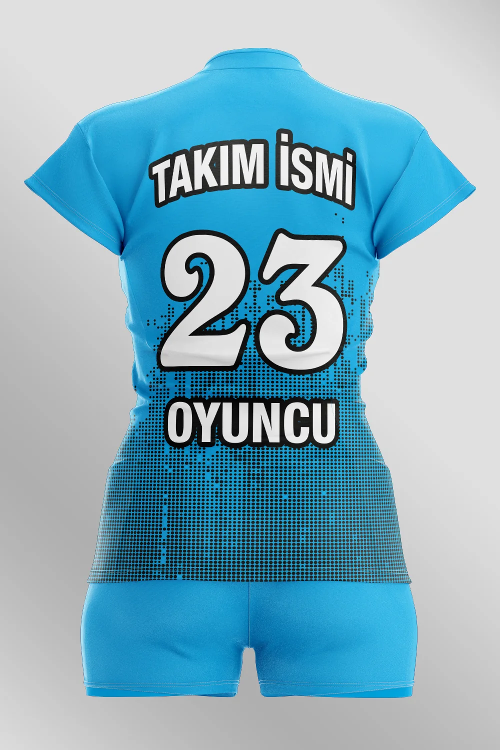 Voleybol Desen 01 Forma arka görünüm