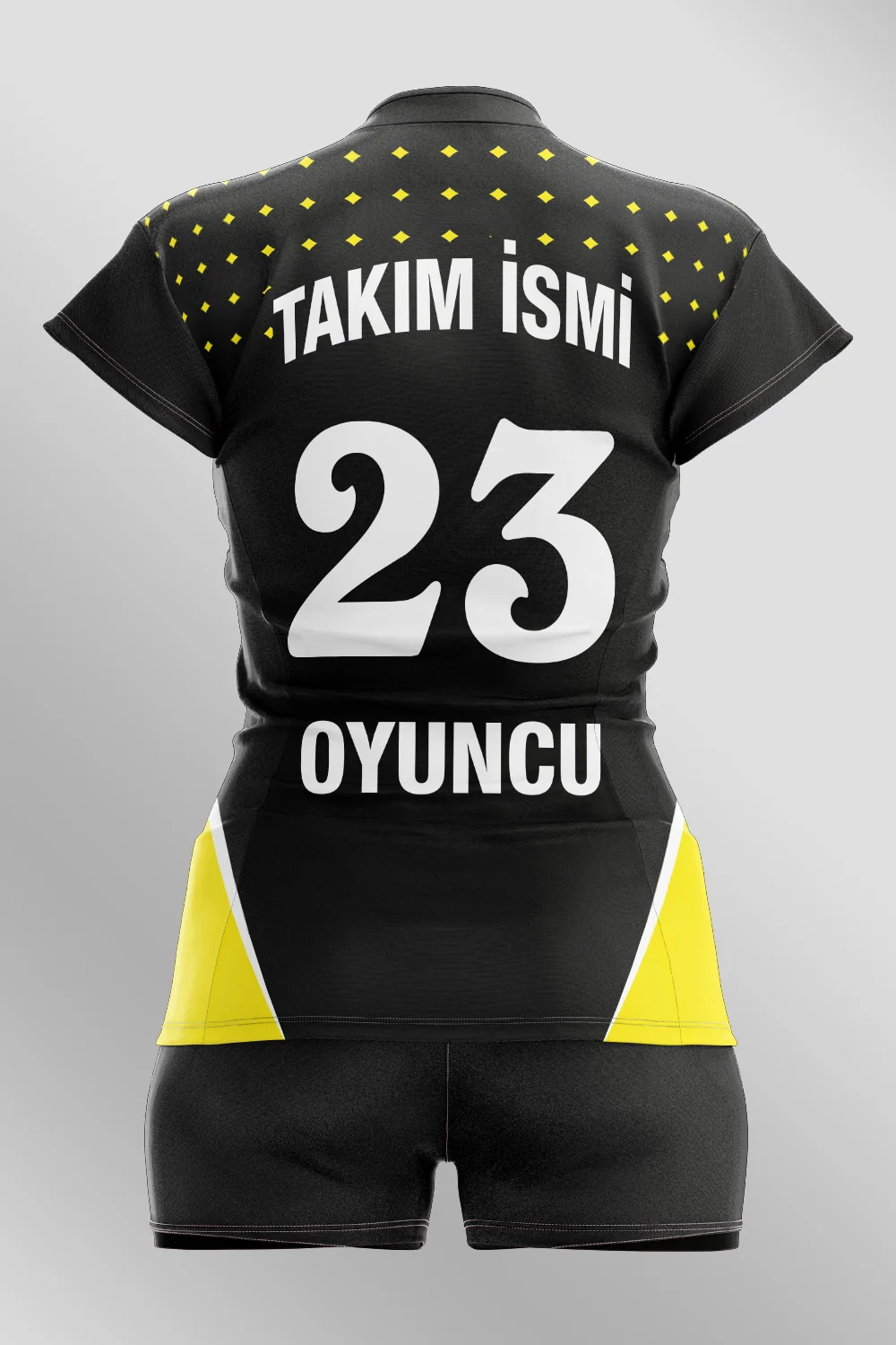 Voleybol Desen 03 Forma arka görünüm