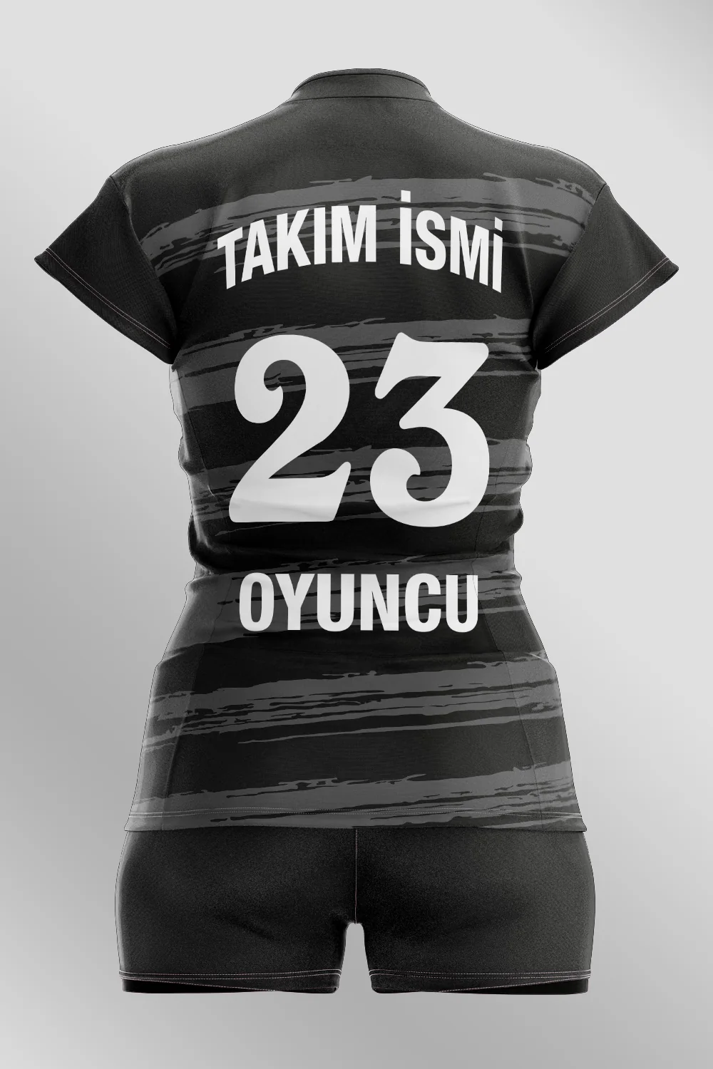 Voleybol Desen 04 Forma arka görünüm